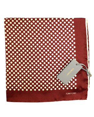 Tom Ford Pocket Square Brown Dots