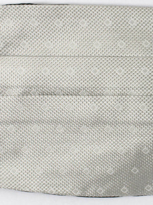 Valentino Silk Cummerbund Gray Silver Pattern - Tuxedo Outfit FINAL SALE