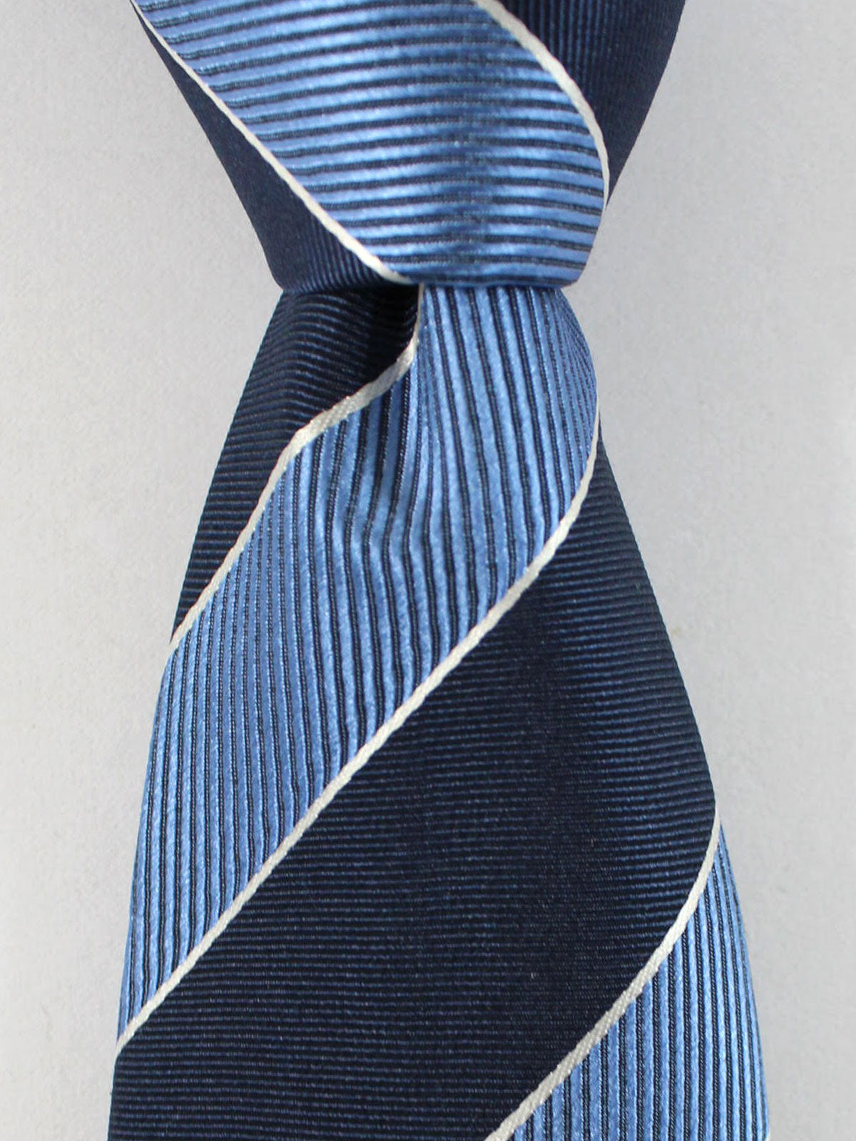 Massimo Valeri Extra Long Tie Blue Stripes