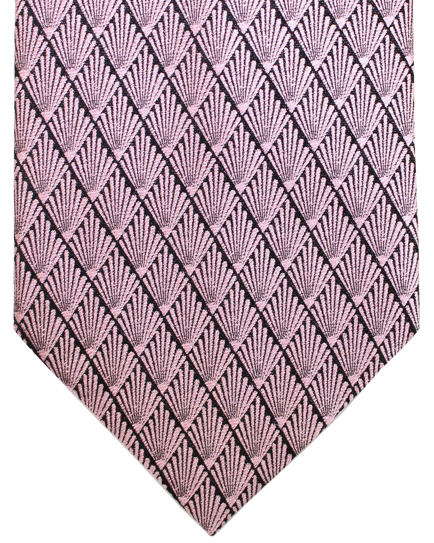 Ermenegildo Zegna Necktie Pink Geometric