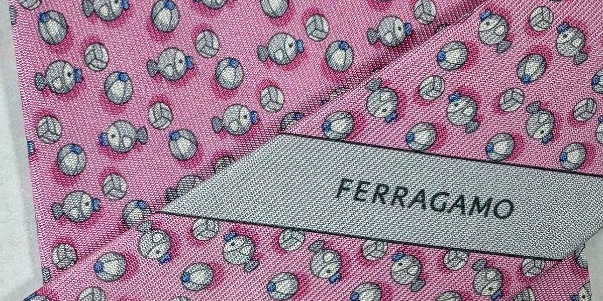 New 2024 authentic Salvatore Ferragamo silk tie