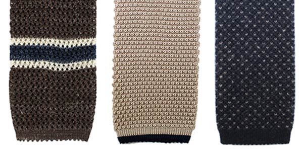 Luxury Knitted Square End Ties