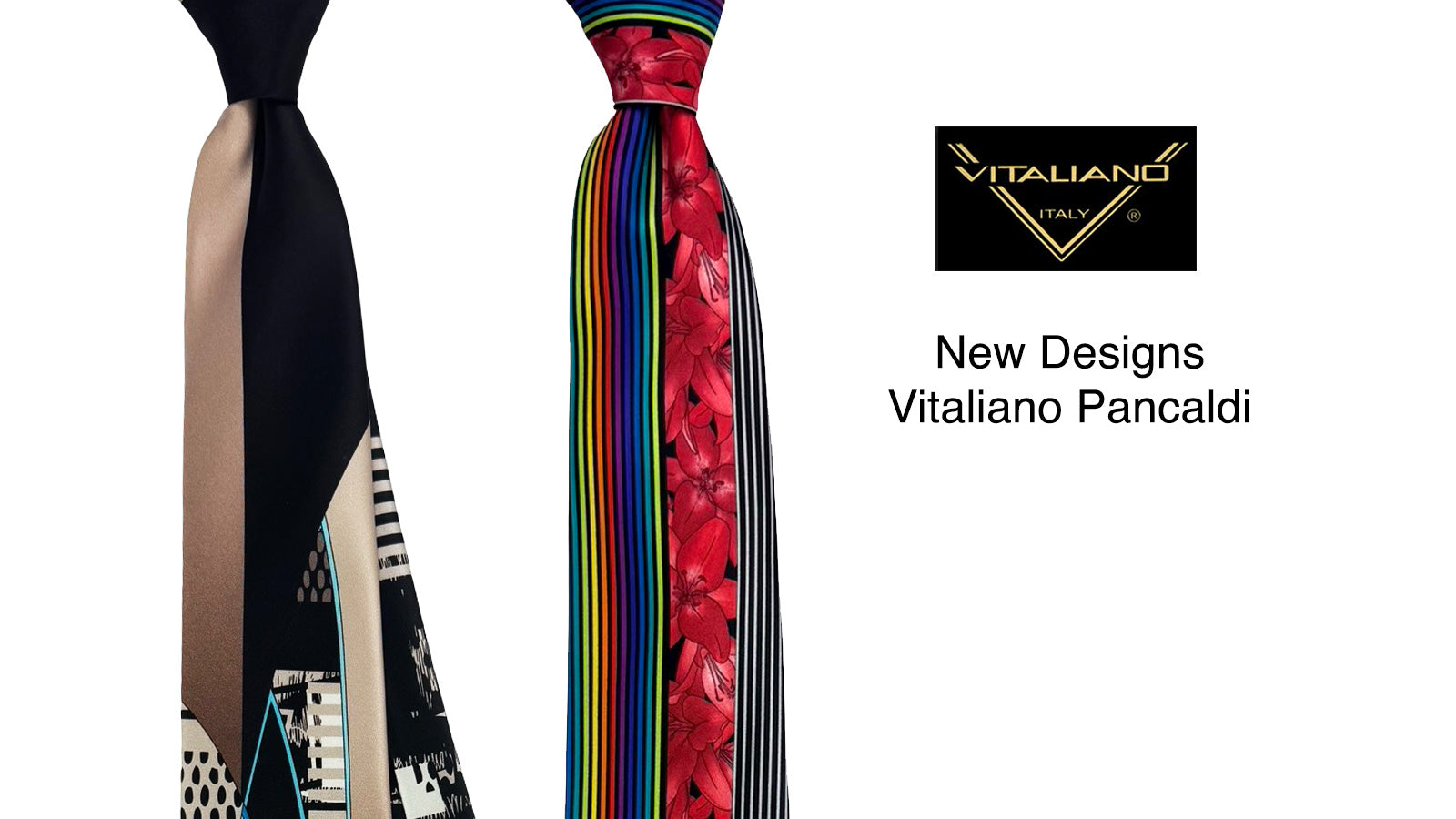 Discount Vitaliano Pancaldi ties including pleated silk ties