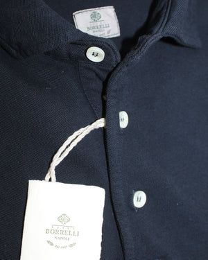 Luigi Borrelli Polo Shirt Navy