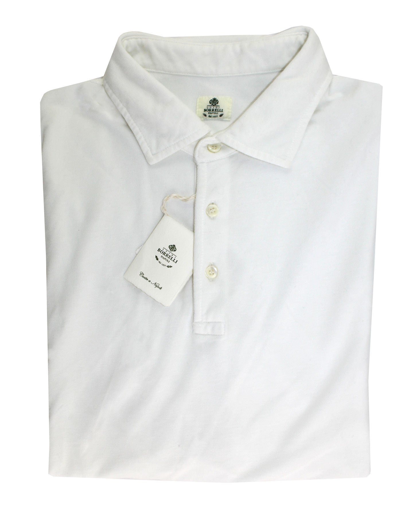 Luigi Borrelli Polo Shirt White 