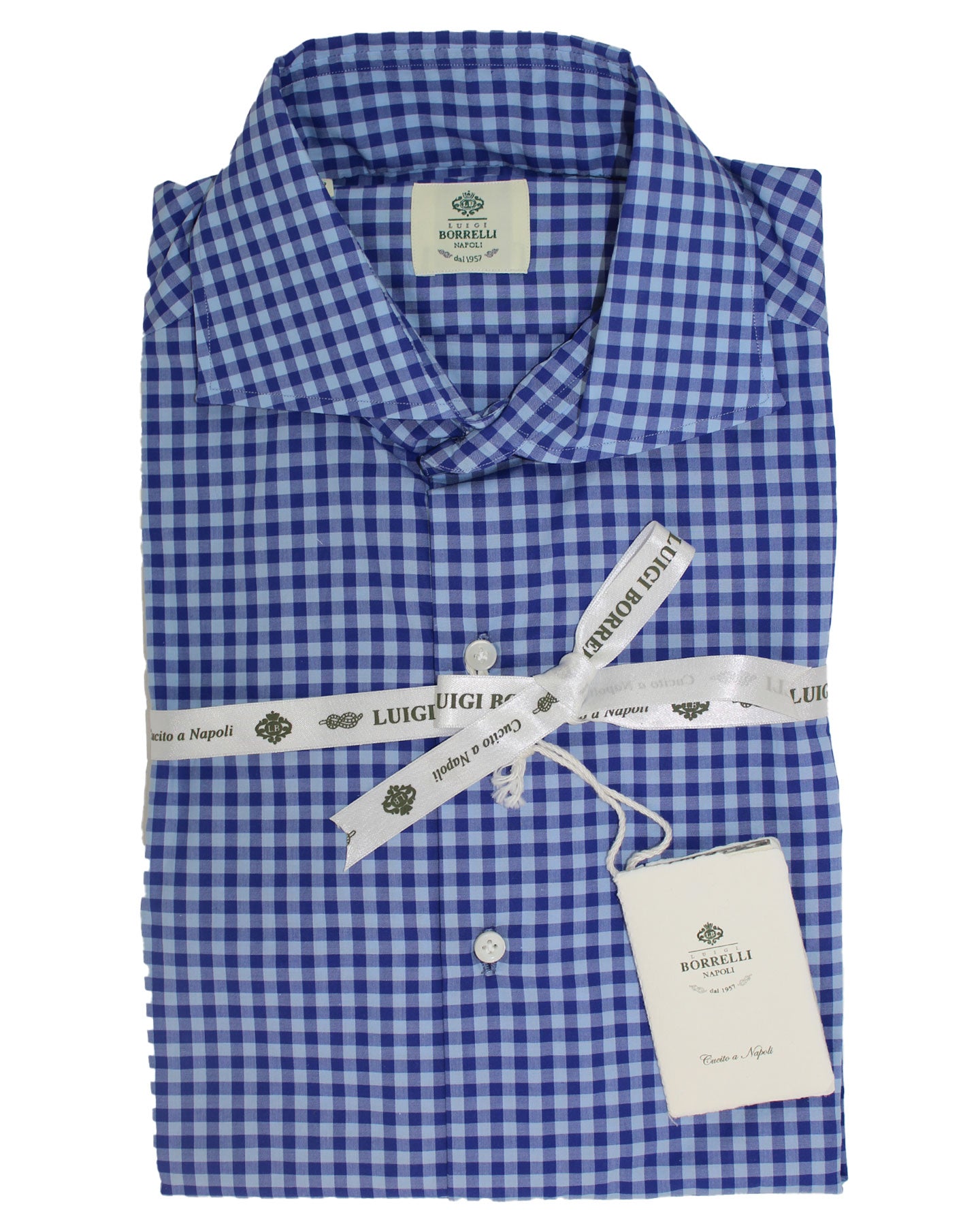 luigi borrelli dress shirts Luigi Borrelli Lightweight Seersucker Shirt 15.5