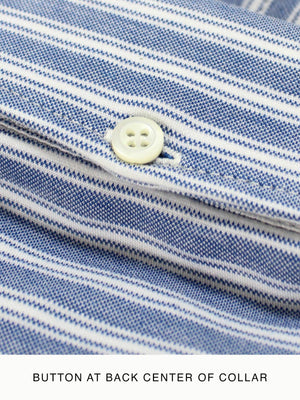 Brunello Cucinelli Shirt White Blue Stripes Design XS SALE