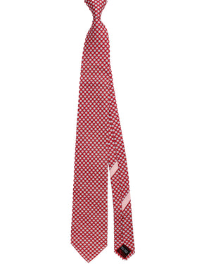 New Ferragamo Tie Red Penguin Design