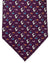 Salvatore Ferragamo Tie Purple Hopping Bunny & Turtle Design