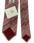Luigi Borrelli Silk Tie Brick Red Stripes