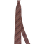 Luigi Borrelli Silk Tie Brick Red Stripes
