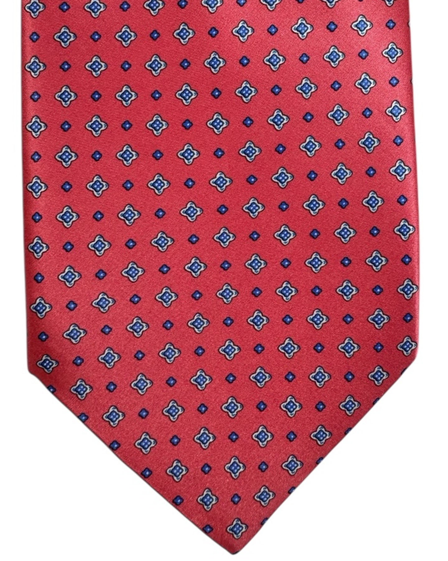 Stefano Ricci Tie Red Geometric