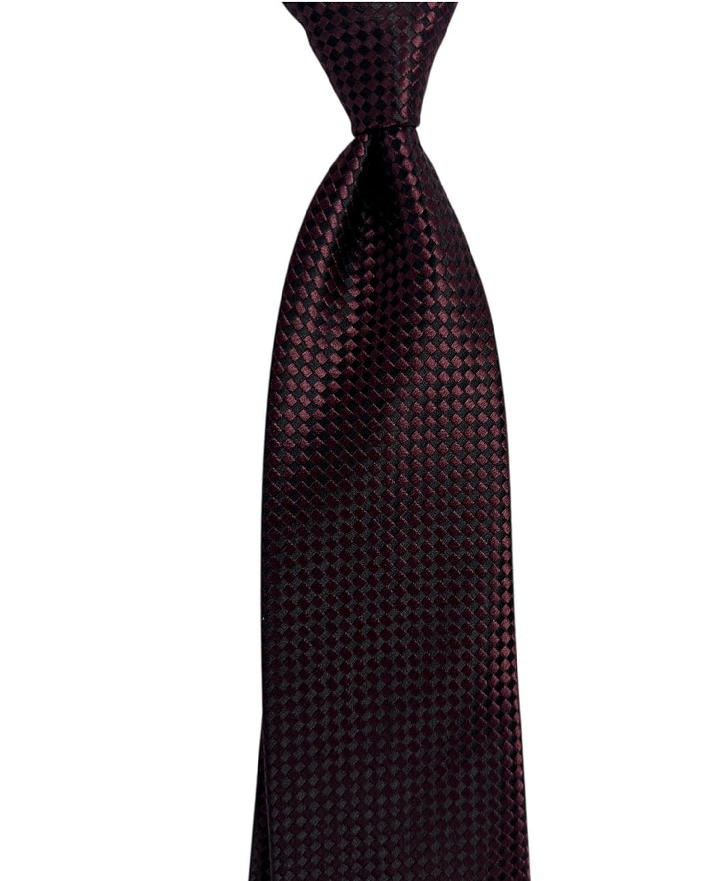 Tom Ford Tie Maroon Pattern   - Wide Necktie