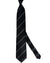 Tom Ford Tie Black & Gray Herringbone Stripes  - Wide Necktie