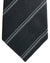 Tom Ford Tie Black & Gray Herringbone Stripes  - Wide Necktie