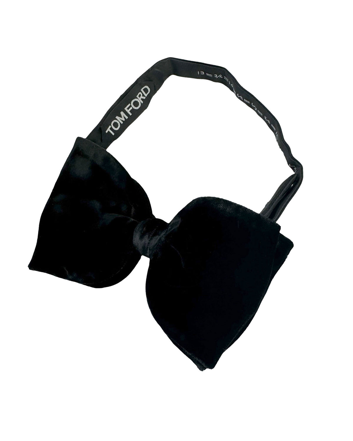 Tom Ford Large Butterfly Velvet Bow Tie Black