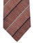 Luigi Borrelli Silk Tie Brick Red Stripes