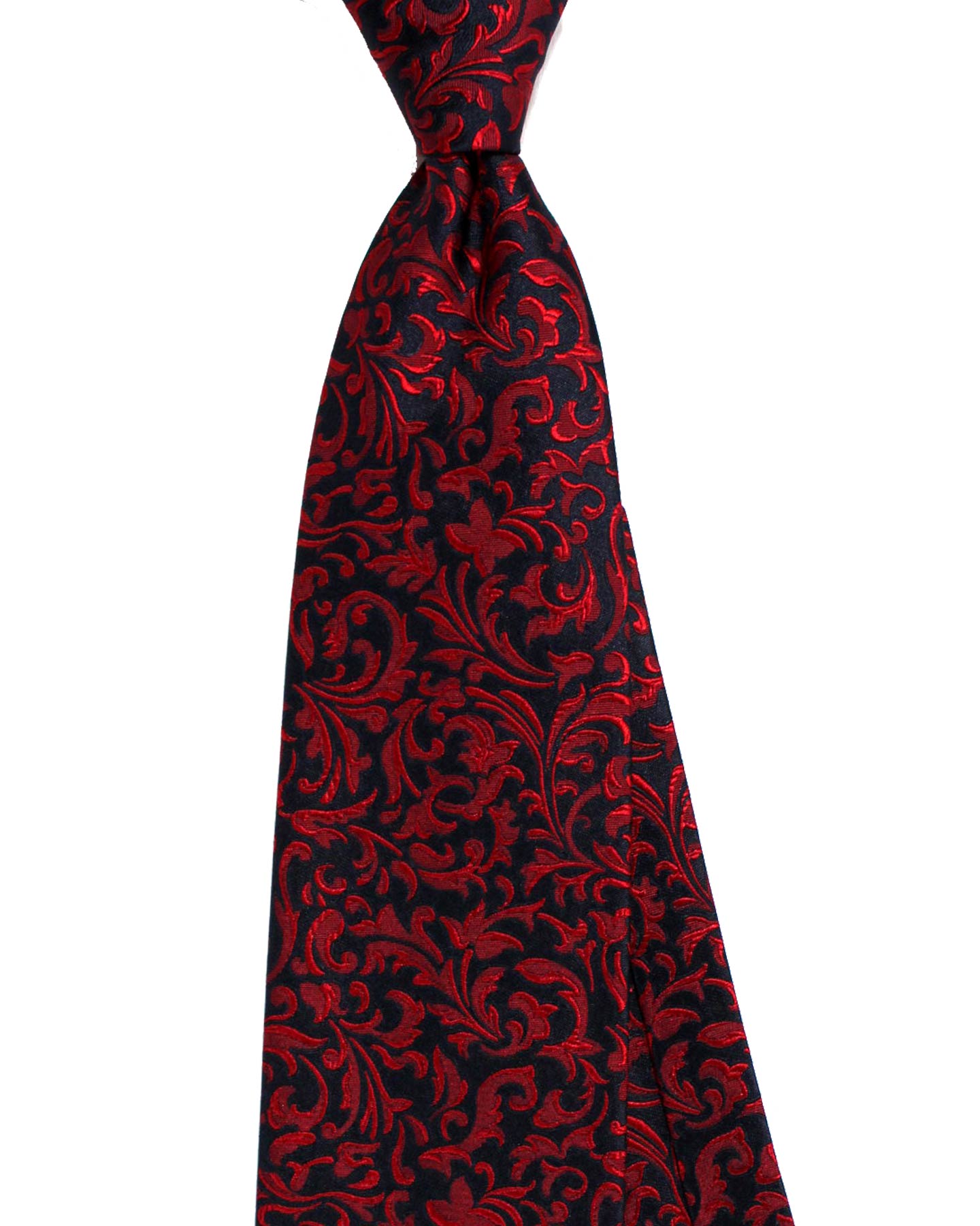 Dark Red Paisley Tie