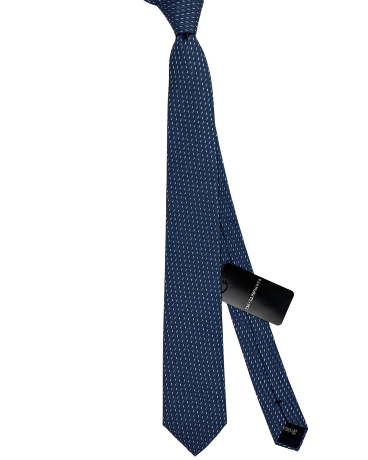 Armani Tie Metal Gray Diamonds Design