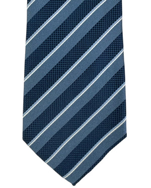 Armani Tie Midnight Blue Stripes