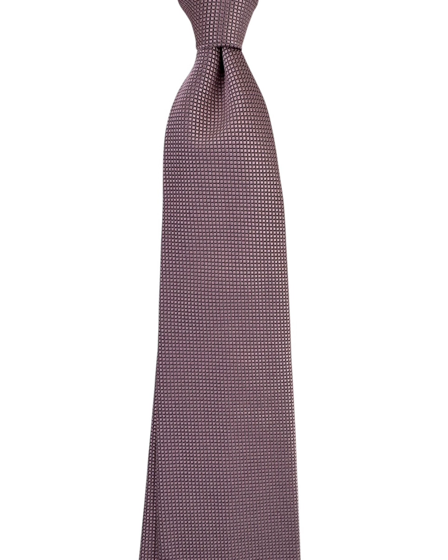 Armani Silk Tie Dust Pink Textured Solid