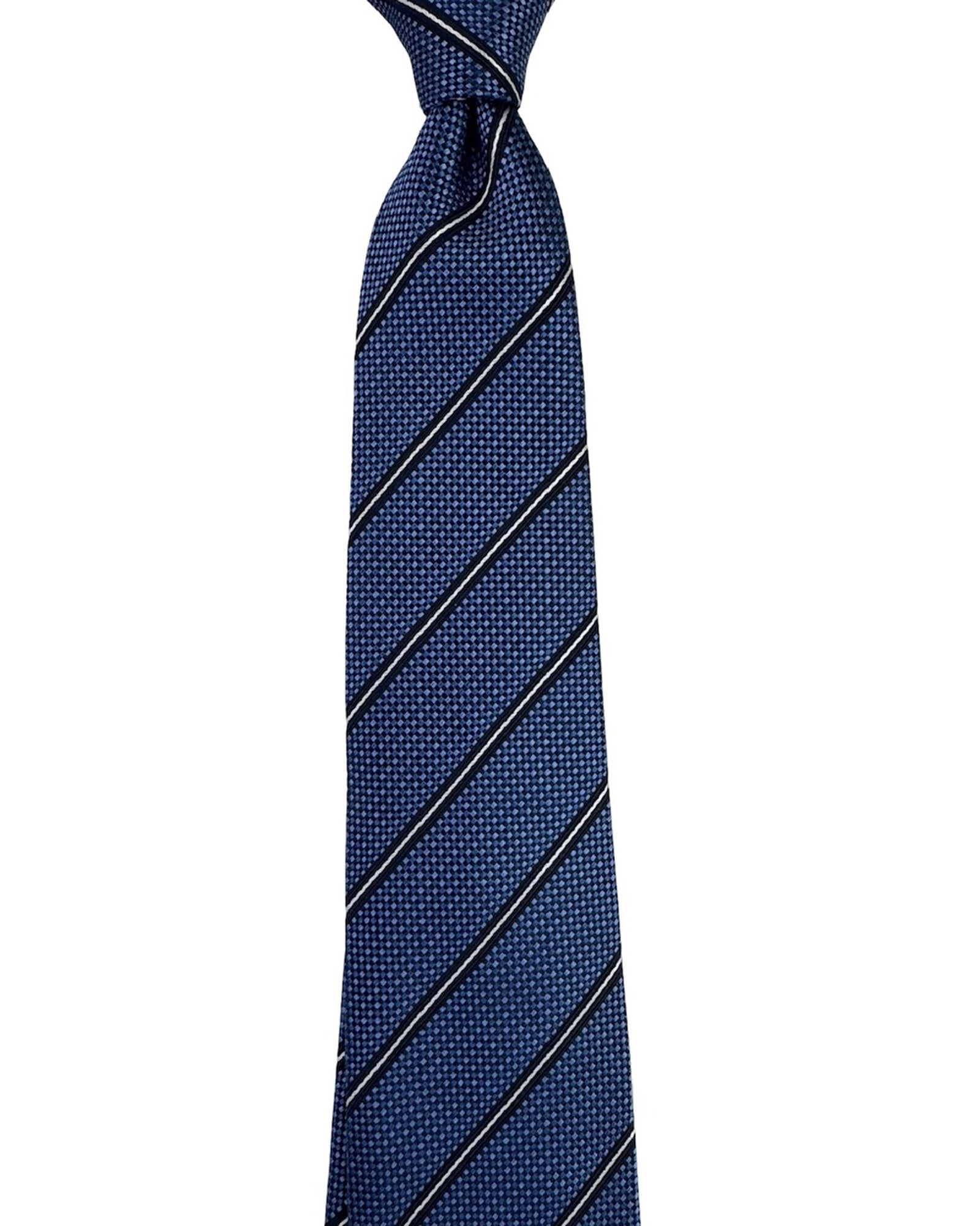 Emporio Armani Tie Dark Blue Stripes
