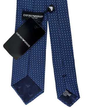 Emporio Armani Tie Midnight Blue Geometric