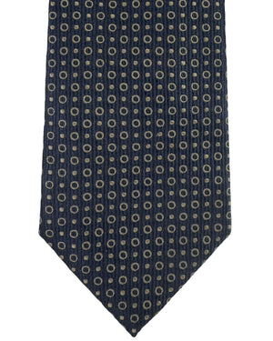 Armani Tie Midnight Blue Taupe
