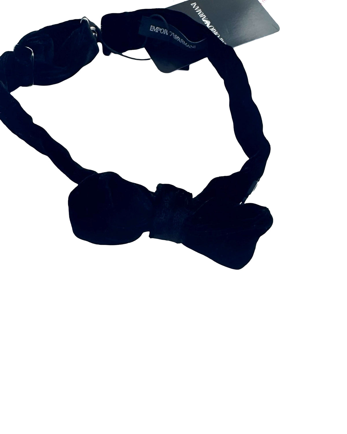 Armani Velvet Bow Tie Midnight Blue - Junior Kids Size SALE