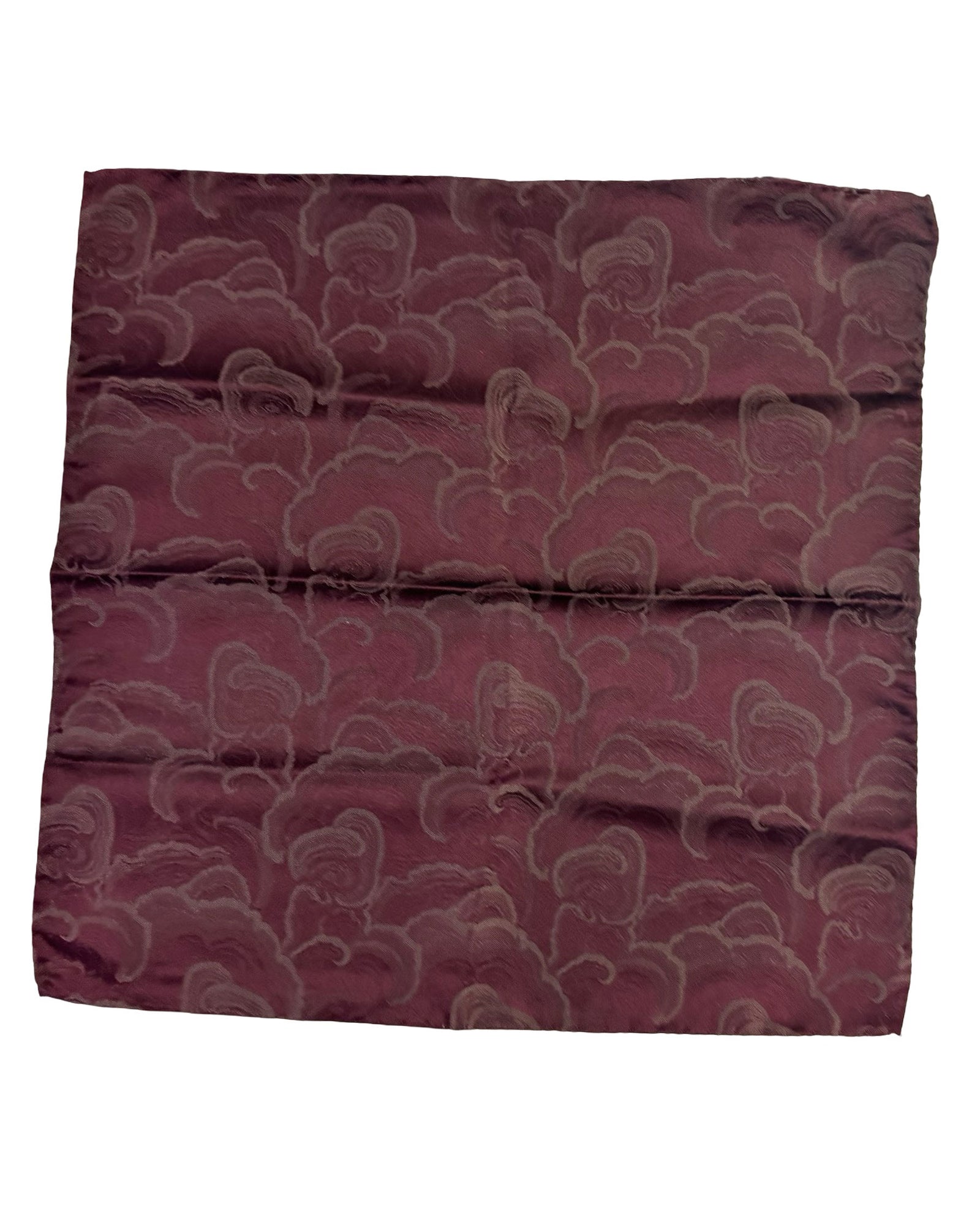 Armani Pocket Square Maroon Design