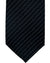 Armani Silk Tie Black Silver Stripes