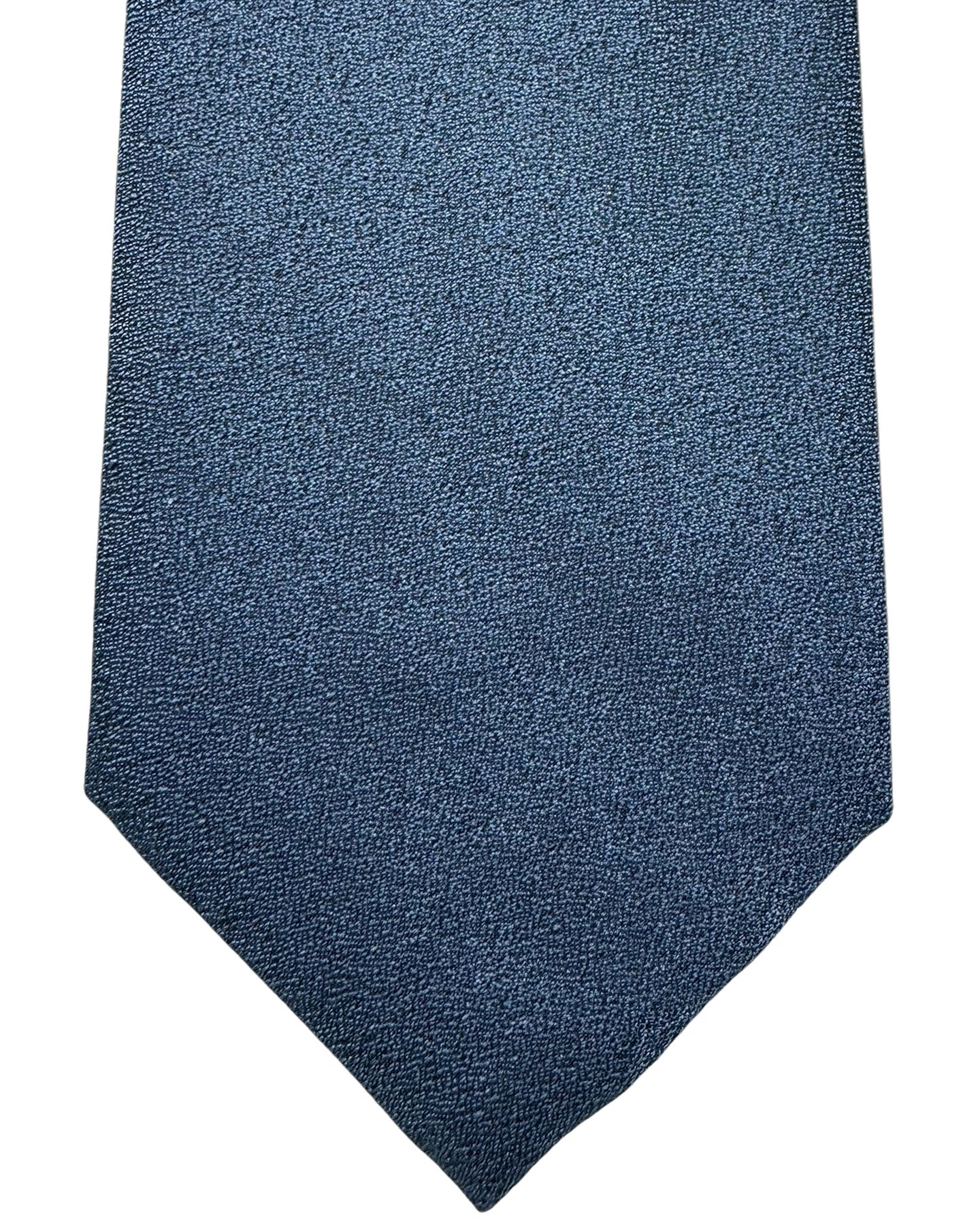 Armani Silk Tie Blue Gray Solid