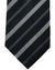 Armani Silk Tie Black Silver Stripes