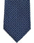 Armani Silk Tie Midnight Blue Silver Geometric