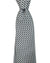 Armani Tie Solid Gray Silver Geometric