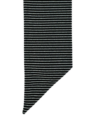 Armani Silk Tie Skinny Black Silver Stripes - Special Edition SALE