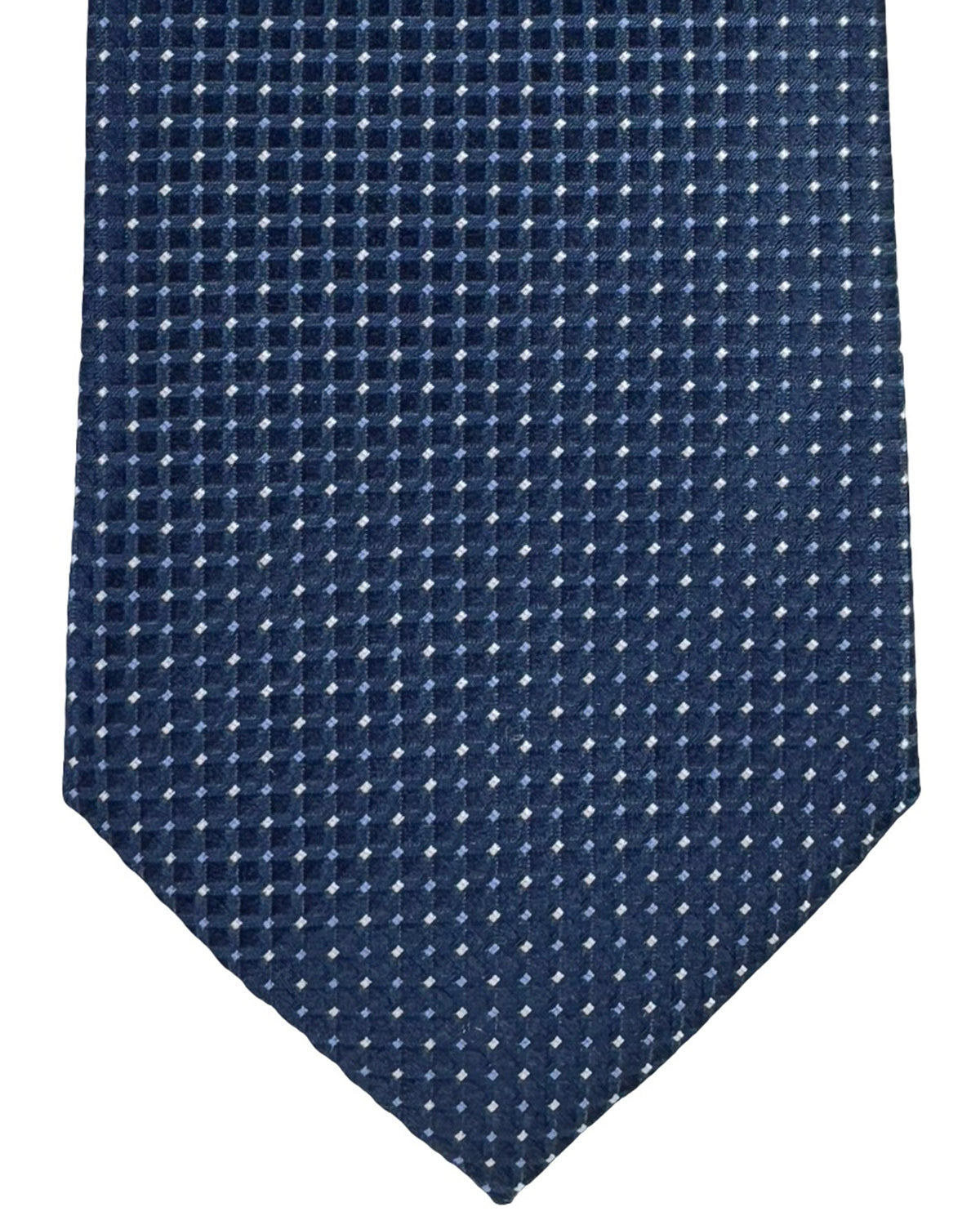 Armani Tie Dark Blue Micro Dots