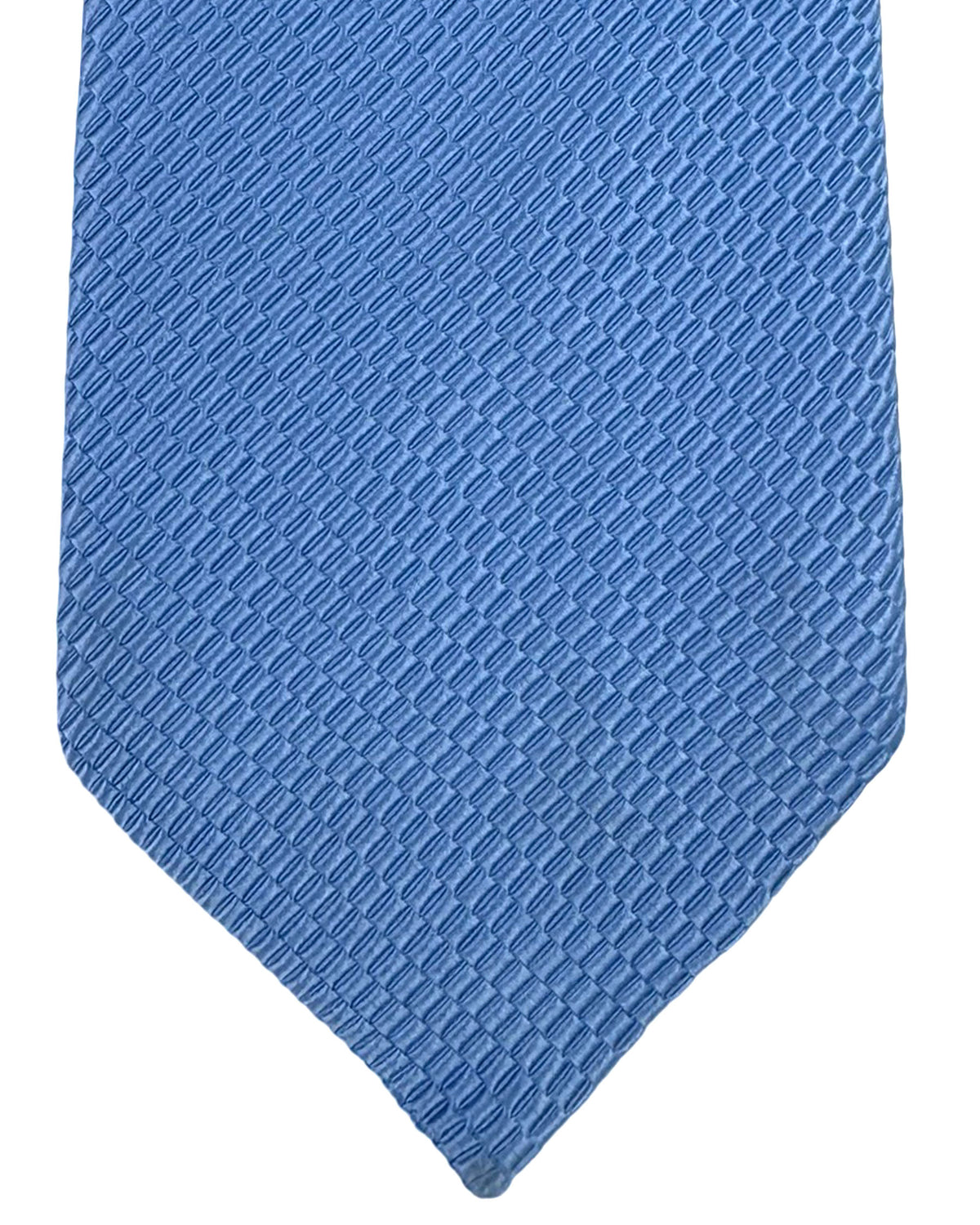 Armani Tie Blue Pattern - Cotton Silk