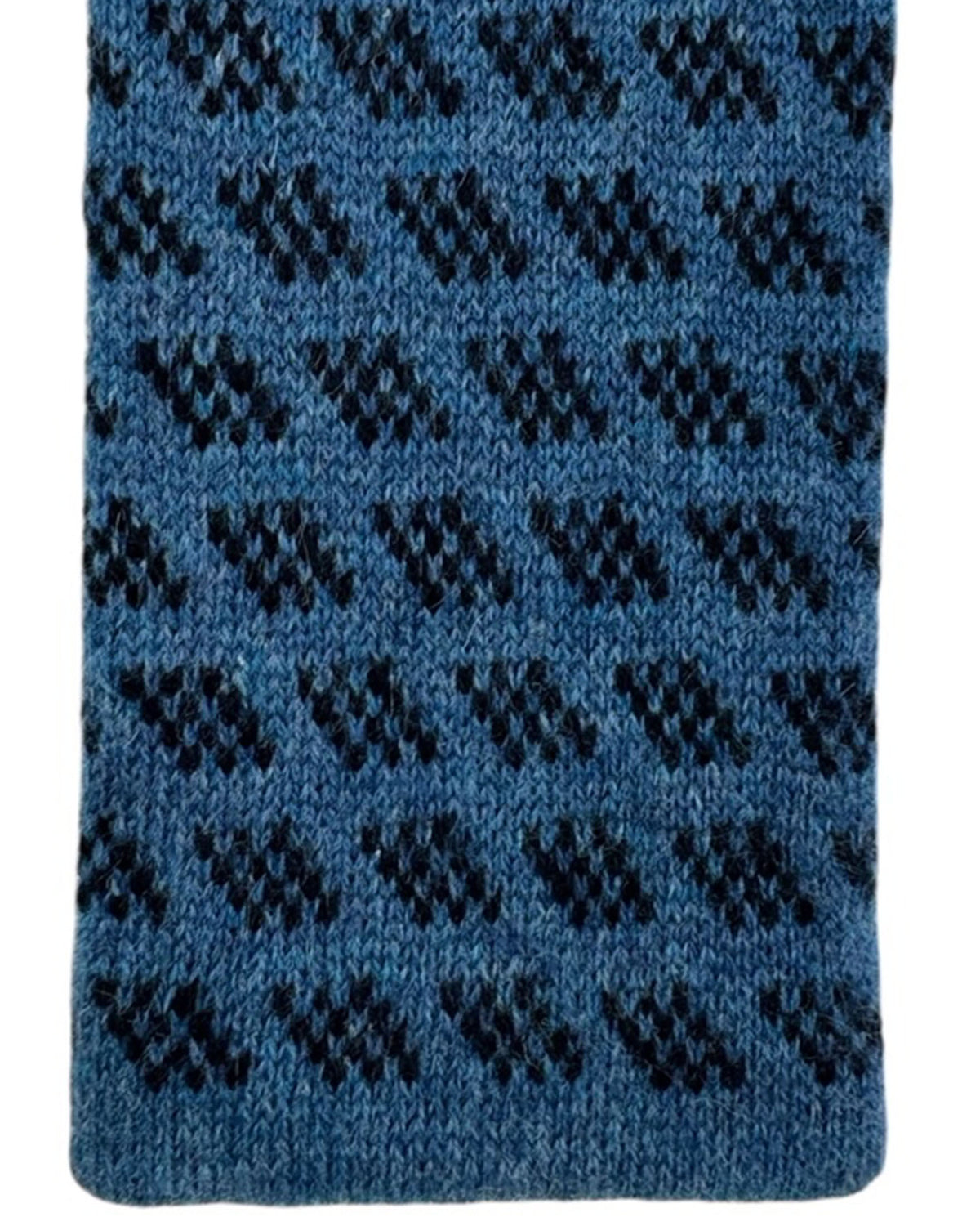 Cesare Attolini Cashmere Midnight Blue Textured Knit Tie