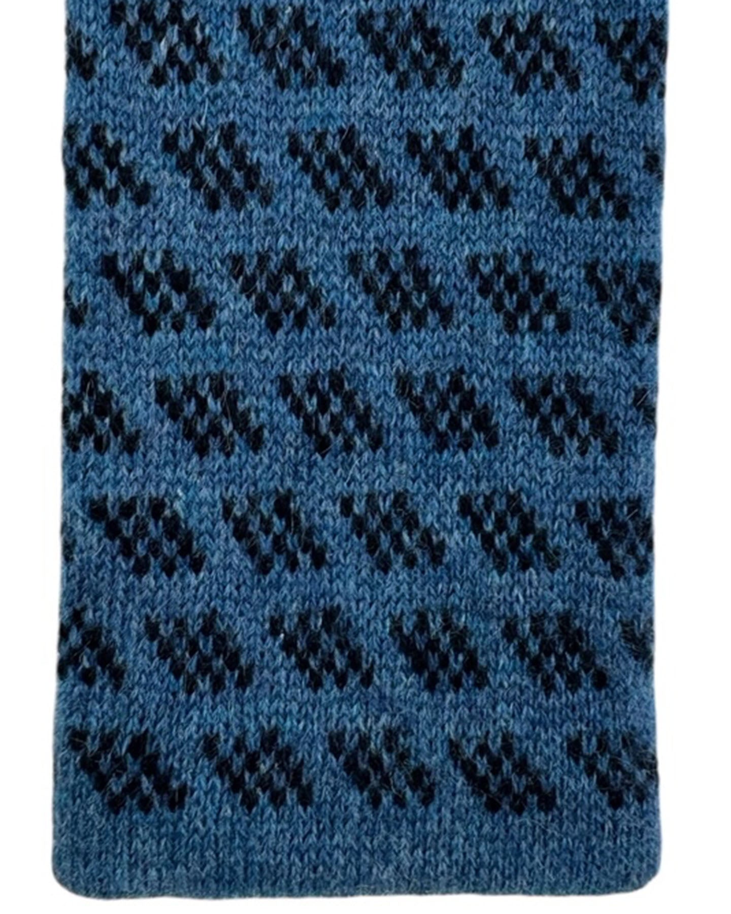 Cesare Attolini Cashmere Midnight Blue Textured Knit Tie