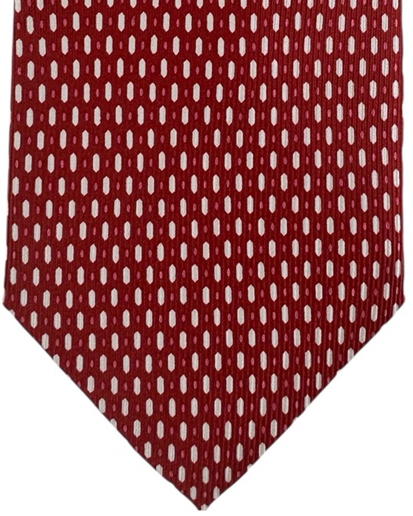 Cesare Attolini Tie Red Pattern