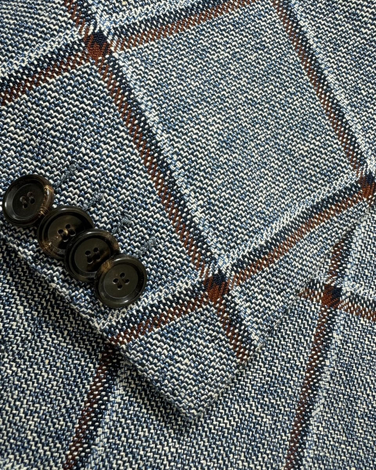 New Attolini Sport Coat Blue Windowpane