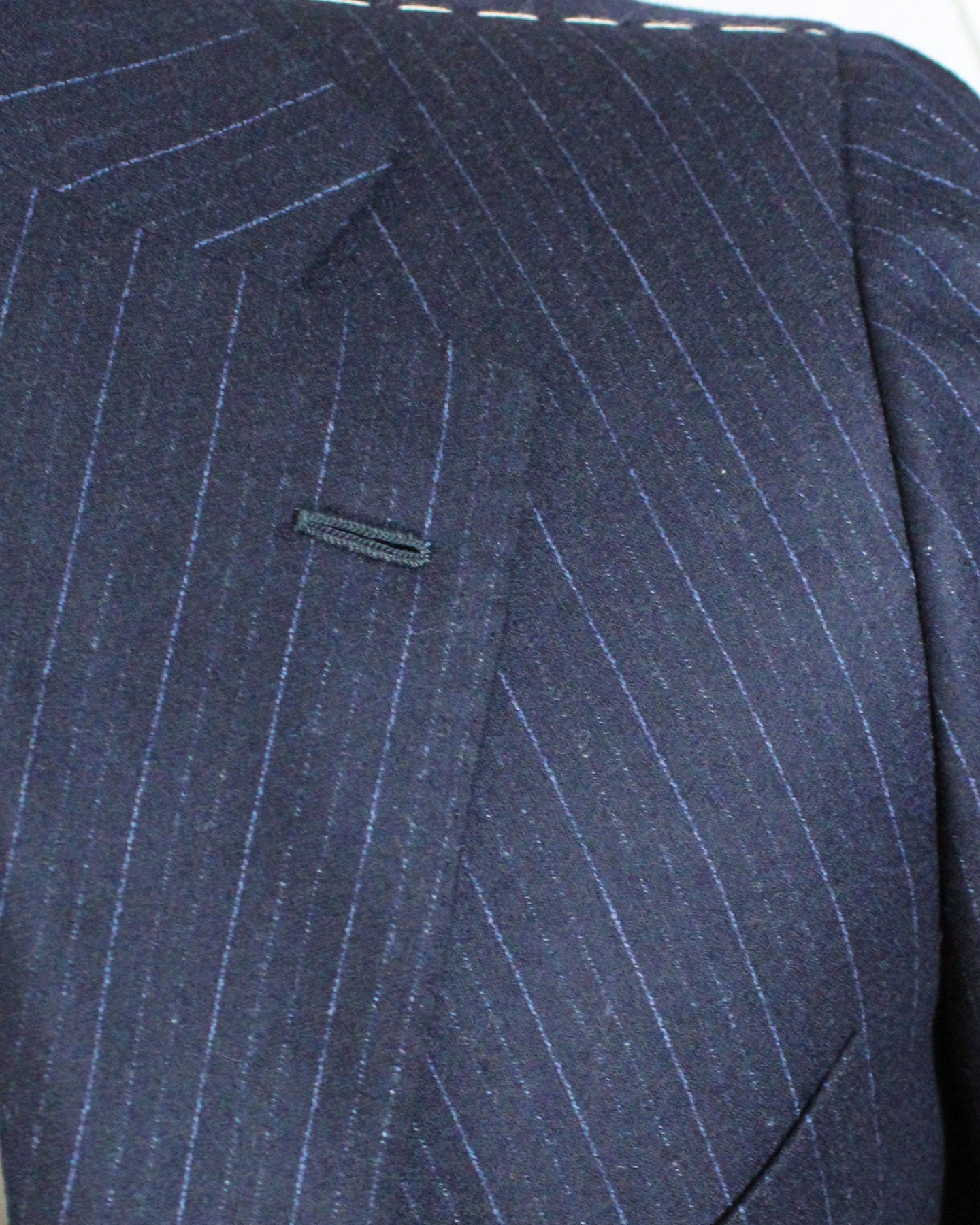 Cesare Attolini Suit Midnight Blue Pin Stripe - Wool 
