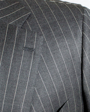 Cesare Attolini Suit Gray Stripes EU 58/ US 48