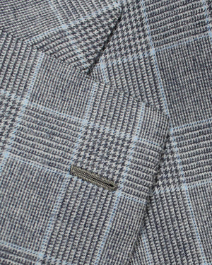 Gray Black Blue Suit Attolini