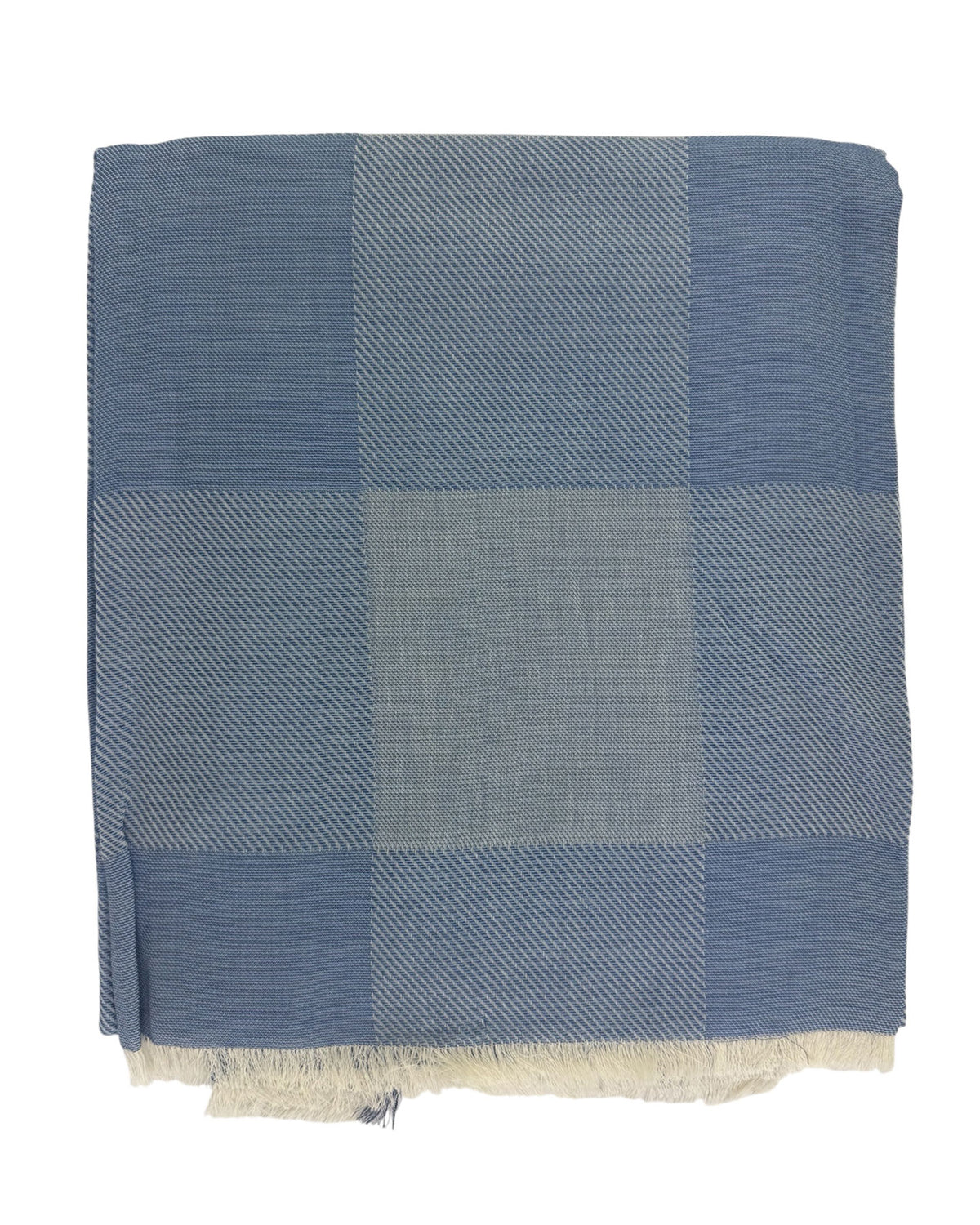 Cesare Attolini Scarf Blue Gray - Cotton Shawl