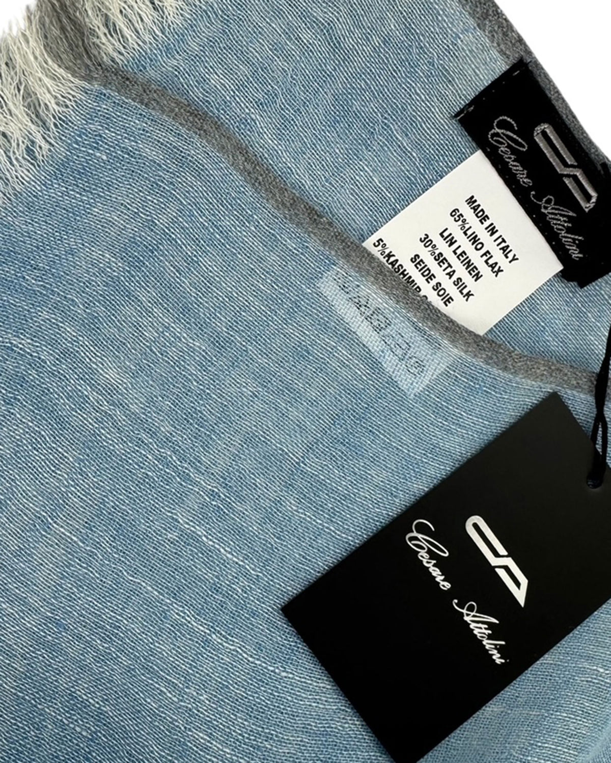 New Cesare Attolini Scarf Blue