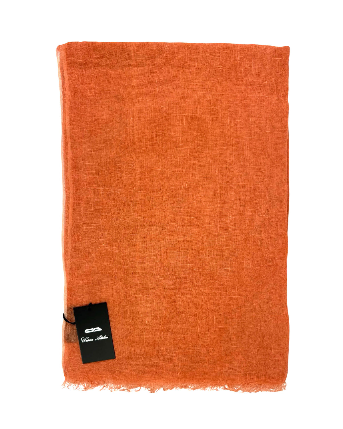 Attolini Linen Scarf Orange