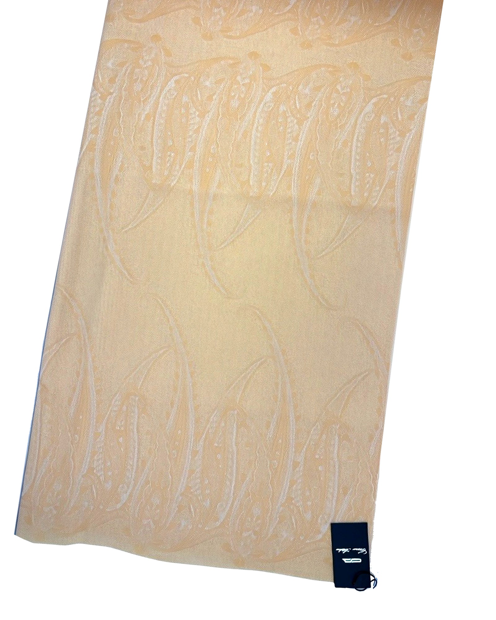 Peach Orange Paisley Scarf