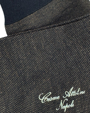 Cesare Attolini Wool Socks Brown Black US 11 1/2 - EU 45 Over The Calf